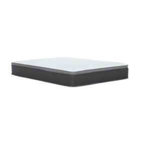 12 in. Plush Queen Size Hybrid Mattress in a Box, Pocket Spring and Gel-Infused Memory Foam Mattress, Pressure Relief, Cooling Technology