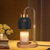 Candle Warmer Lamp with Timer and Dimmer, Height and Brightness Adjustable, Black Electric Wax Warmer for Women Mom