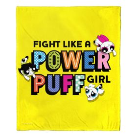 WB / POWERPUFF GIRLS, Fight like a Powerpuff, Silk Touch Throw Blanket, 50"x60"