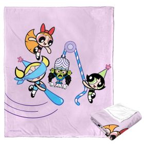 WB / POWERPUFF GIRLS, Birthday Bash the Baddie, Silk Touch Throw Blanket, 50"x60"
