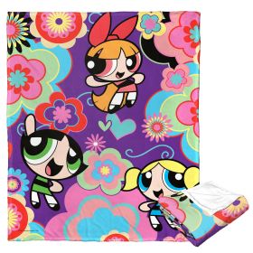 WB / POWERPUFF GIRLS, Flower Exploosion, Silk Touch Throw Blanket, 50"x60"