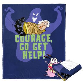 Cartoon Network's Courage the Cowardly Dog Silk Touch Throw Blanket, 50" x 60", Go Get Help