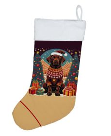 Chocolate Labrador Retriever Christmas Christmas Stocking Fireplace Hanging Stockings Christmas Season Party Decor Family Holiday Decorations