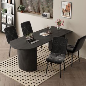 Dining Chairs Set of 4,Modern Dining Room Chairs,Kitchen Chairs Set of 4 with Upholstered Cushion Seat and Metal Legs for Home Kitchen Restaurant