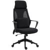 Office Chair High Back, Ergonomic Mesh Computer Chair Executive Task Chair with Massage Lumbar Support & Headrest Rocking
