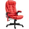 Adjustable Heated Ergonomic Massage Office Chair Swivel Vibrating High Back Faux Leather Executive Chair Home Office Furniture