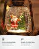 Christmas Decorations Indoor-Musical Snow Globe Christmas with 6H Timer,Santa Christmas Tree Lighted Scene Snow Globes Lantern USB or Battery Powered