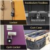Fingerprint Padlock, Pothunder Smart Padlock, Locker Lock, Fingerprint Lock with APP Unlock, USB Rechargeable, Suitable for Gym Locker, Door