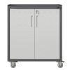 Heavy-Duty Metal Garage Storage Cabinet with Wheels - Sturdy and Durable Tool Storage Cabinet for Garage, Office, and Home Organizer Solutions