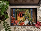 NEW Sheltie Cozy Christmas Doormat Front Door Mat Indoor Outdoor Rugs for Entryway, Non Slip Washable Low Pile, 18H X 27W