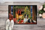 NEW Sheltie Cozy Christmas Doormat Front Door Mat Indoor Outdoor Rugs for Entryway, Non Slip Washable Low Pile, 18H X 27W
