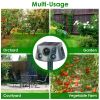 Outdoor Animal Repeller - 3 Efficient Modes, Solar/Type-C Charging, IP66 Waterproof, Buzzer Vibration, Easy Install for Garden Yard Farm