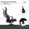Office Chair High Back, Ergonomic Mesh Computer Chair Executive Task Chair with Massage Lumbar Support & Headrest Rocking