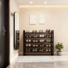 5-Tier Metal and Plastic Shoe Rack Organizer â€“ Space-Saving Narrow Floor Shoe Storage Shelf, Durable Multi-Layer Iron Design, No Wood, Easy Assembly