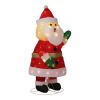 3.3FT Lighted Santa Claus Waving Hand Christmas Yard Decorations, Pre-lit Pull Up Santa with 100 Warm White LEDs