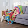WB / POWERPUFF GIRLS, 70s Style Puffs, Silk Touch Throw Blanket, 50"x60"
