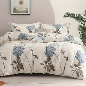 Elegant Floral Comforter Set (Option: Queen)