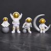 4pcs Small Creative Astronaut Ornaments; Desktop Ornaments; TV Cabinet Ornaments