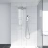 12-Inch 3-Spray Shower System With Square Wall Mounted Adjustable Shower Head And Handheld Shower With Hose