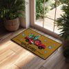 1 PCS of Christmas letter printed door mat with different sizes, absorbent, anti slip, wear-resistant decorative door mat suitable for doorways