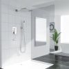 12-Inch 3-Spray Shower System With Square Wall Mounted Adjustable Shower Head And Handheld Shower With Hose